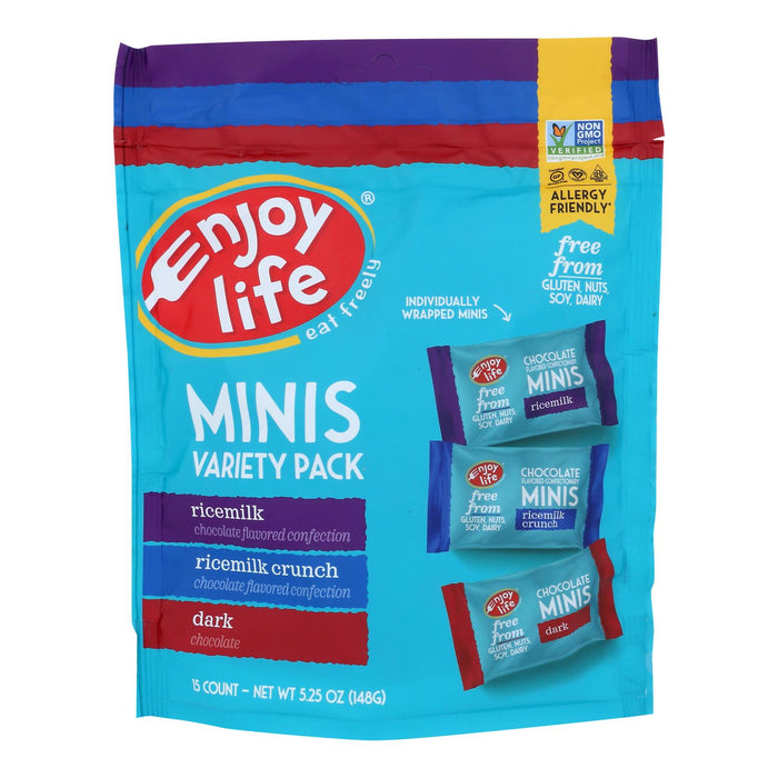 Enjoy Life Mini Chocolate Variety Bars - 15ct (Pack of 6)