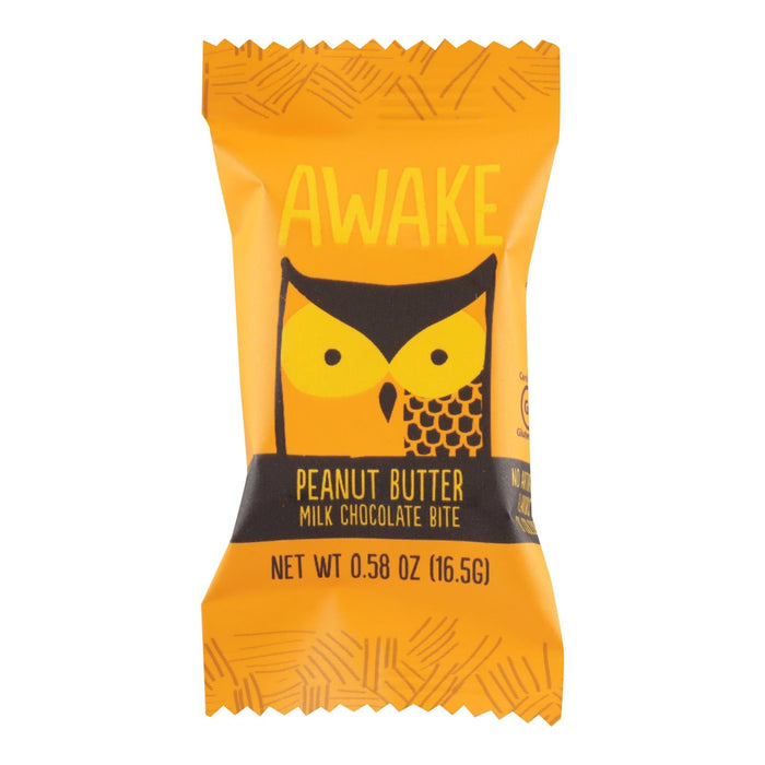 Awake Chocolate Bites, Peanut Butter Chocolate, 50 Pack - 0.58 Oz Each