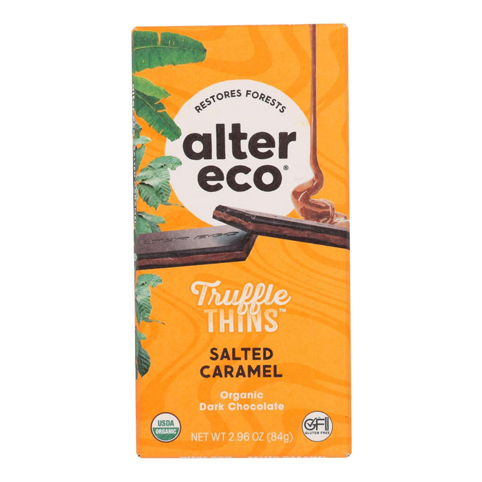 Alter Eco Organic Truffle Thin Salt Caramel - 2.96 OZ