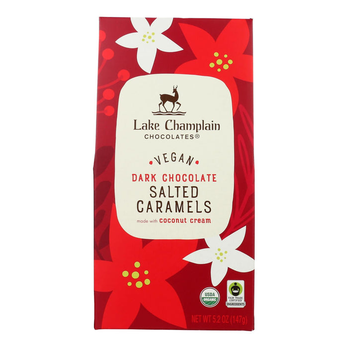 Lake Champlain Chocolates: Dark Chocolate Salted Caramel Pistachio Truffles - 5.2 Oz (12ct)