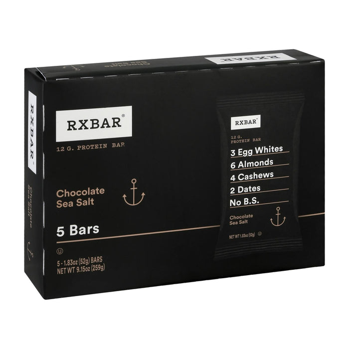 RxBar Chocolate Sea Salt Protein Bar - 5 x 1.83oz (Pack of 6)