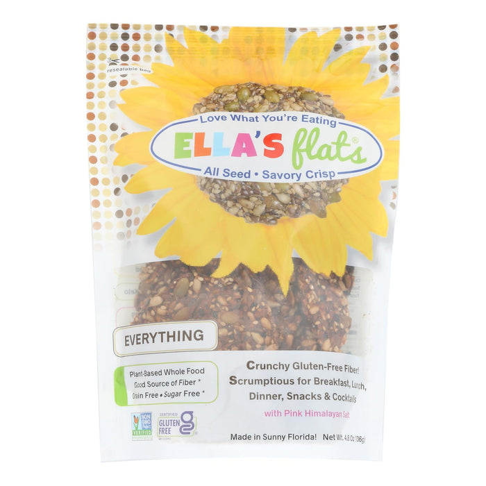 Ella's Flats All-Seed Everything Crackers - 4.8 Oz (Case of 6)