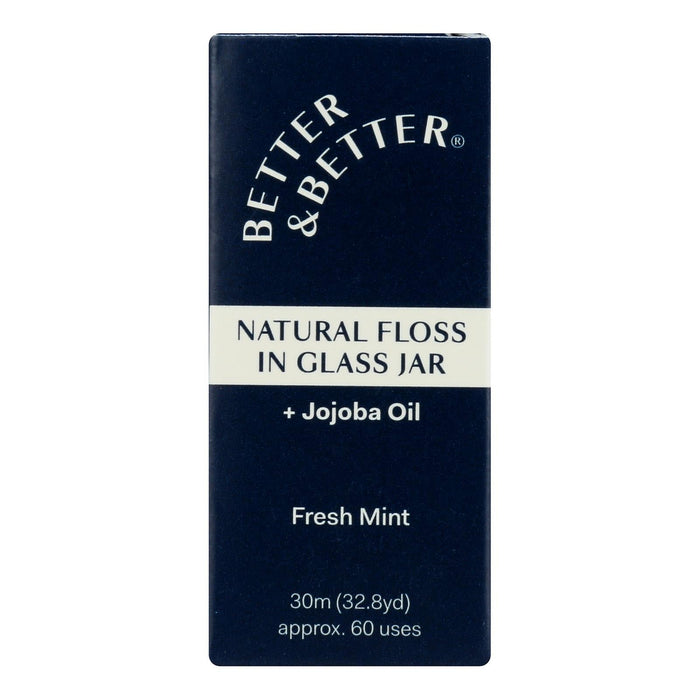 Better & Better Floss, Fresh Mint, Glass Jar - 1 Each