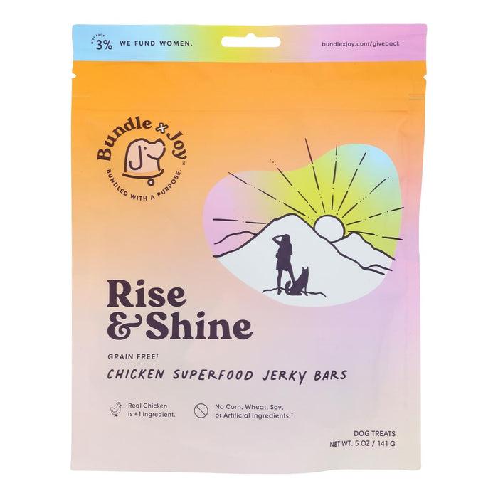 Joy Dog Treat Jerky Bar Chicken, 5 oz - Pack of 6