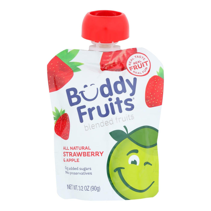 Buddy Fruits Originals Strawberry Apple Applesauce, 3.2 oz, Case of 18