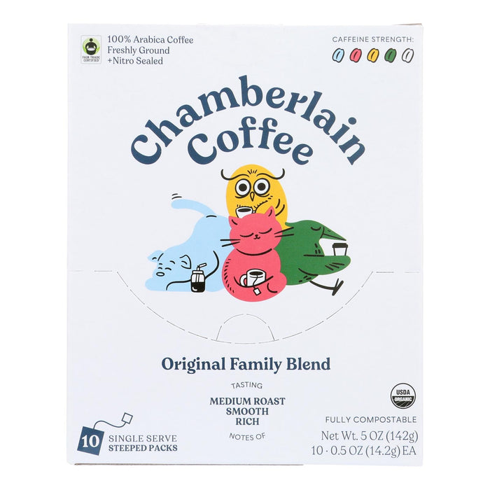 Chamberlain Coffee Organic Step Drip Original Family 10-Pack