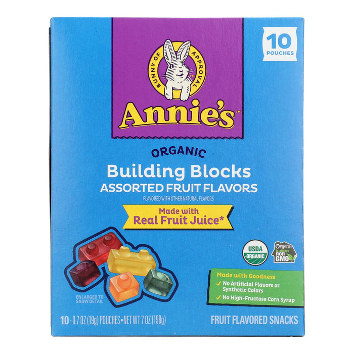 Annie's Homegrown Organic Building Block Fruit Snacks, 7oz (Case of 8)