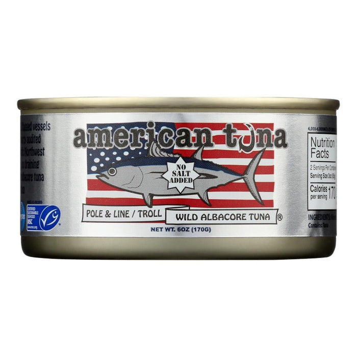 American Tuna - No-Salt Added Wild Albacore Tuna (5 oz, 12 Pack)