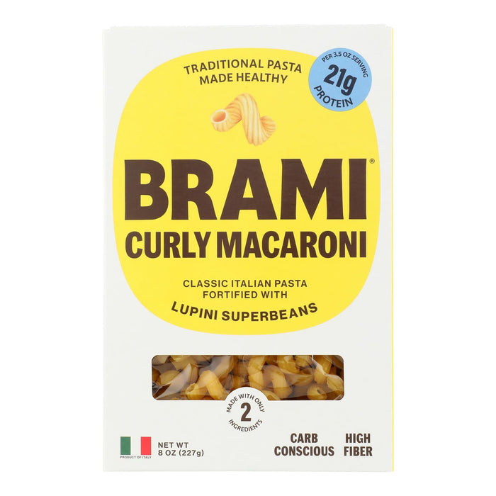 Brami Pasta Semo Lupini Crispy Macaroni - Case of 8 (8 x 12 oz.)