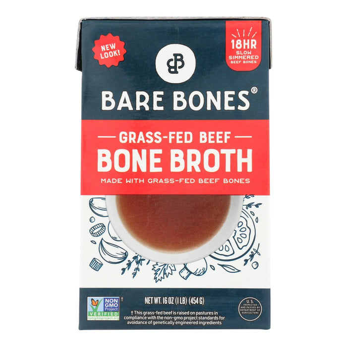 Bare Bones Broth Bone Broth Beef Classic Grass-fed - 8 Fl Oz (Pack of 8)
