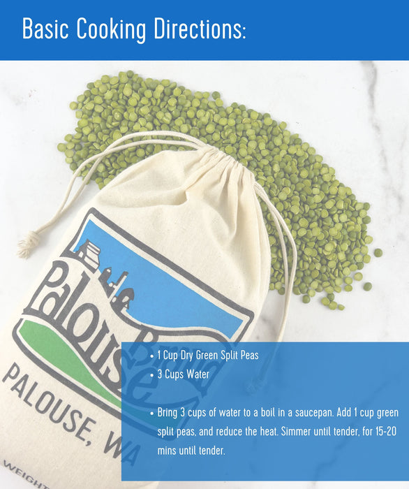 Green Split Peas | 5 LB | Certified Glyphosate Residue Free