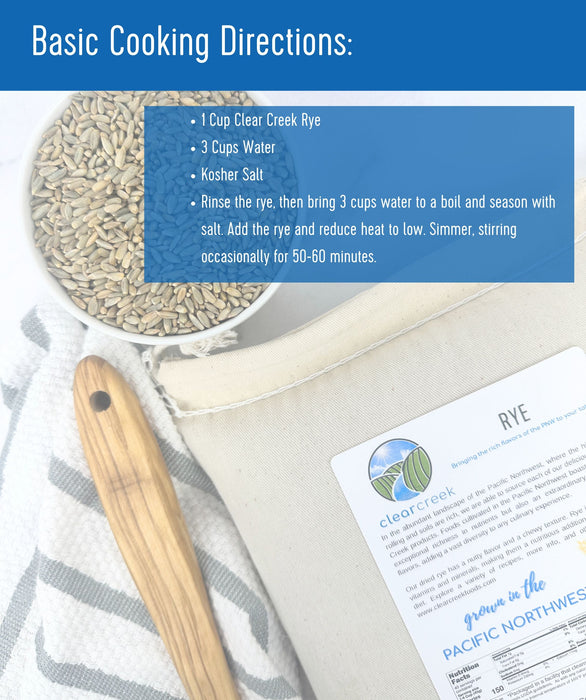 Rye Berries | Certified Glyphosate Residue Free | 25 LB Bucket