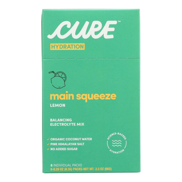 Cure Hydration Lemonade Hydration Drink Mix - 8/0.26 Oz. Packets