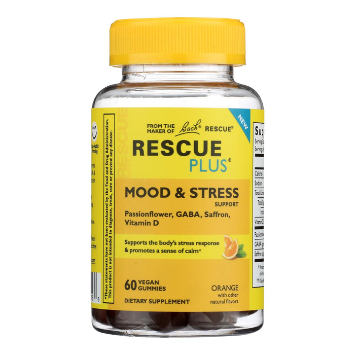Rescue Mood Stress Support Gummy Orange - 60 Count (1 Each)