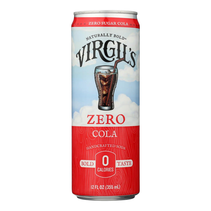 Virgil's Zero Sugar Cola, 4/12 Fl. Oz. Can (Pack of 6)