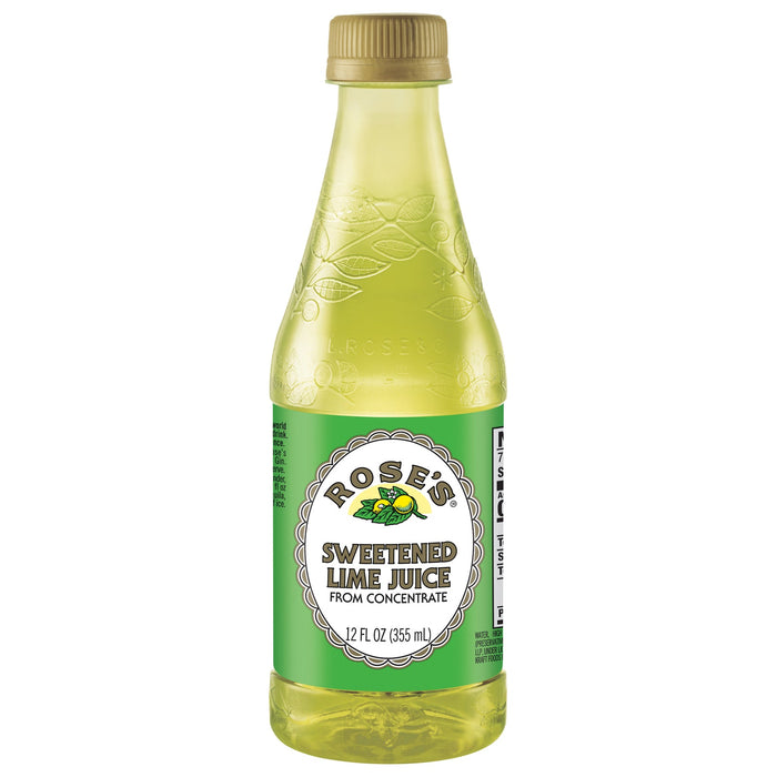 Rose's Sweetened Mixed Lime Juice, 12 Fl oz - Pack of 6