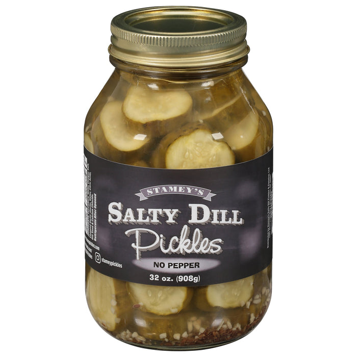 Stamey‚Äôs No Pepper Pickles - 32 oz. (Case of 6)