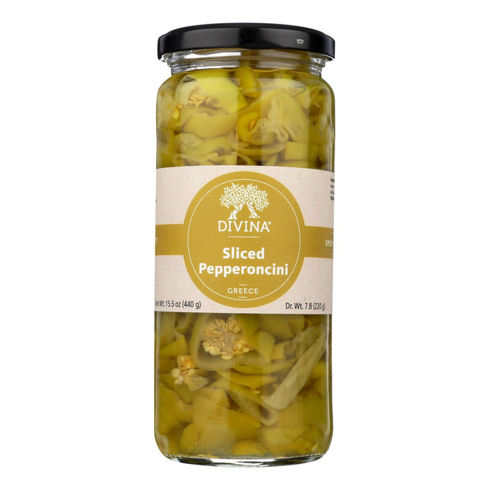 Divina Italian Pepperoncini Sliced (Pack of 6, 15.5 Oz)
