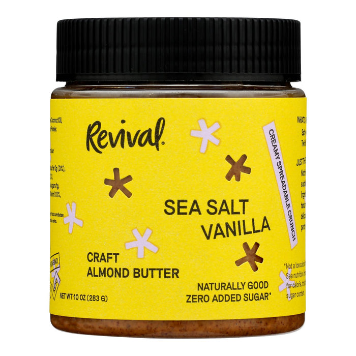 Revival Almond Butter with Vanilla Sea Salt - 10 oz, Pack of 6