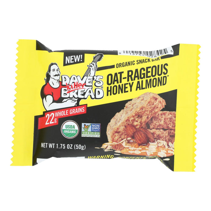 Dave's Killer Bread Bar Organic Oat-rageous Honey Almond - 12 Pack - 1.75 Oz Each