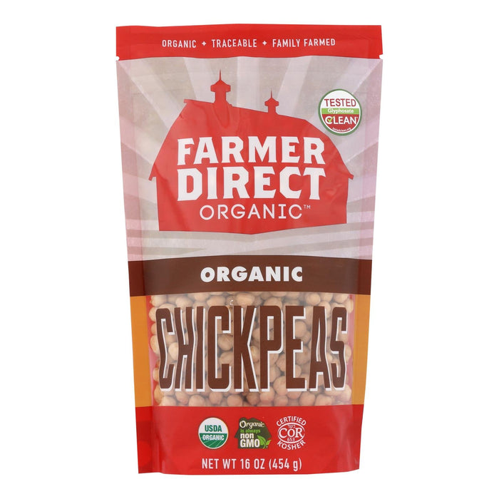Farmer Direct Cooperative Organic Chickpeas  - 16 oz. (Pack of 6)