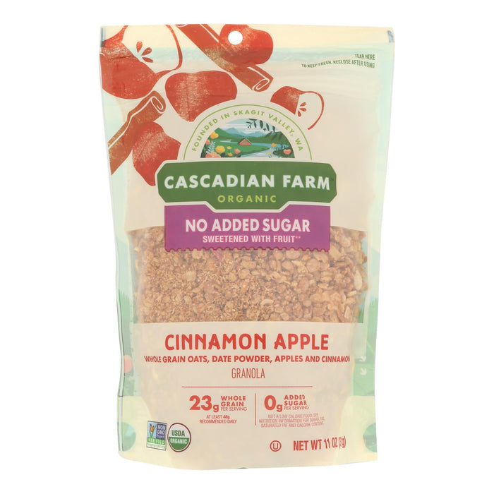 Cascadian Farm Organic Cinnamon Apple Granola - 11 Oz. Bag (Case of 4)