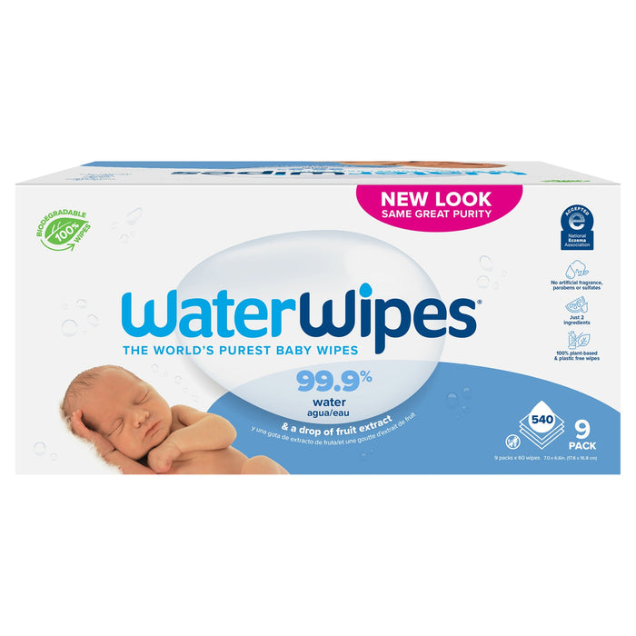 WaterWipes Original Unscented Water-Based Baby Wipes - 540 Count