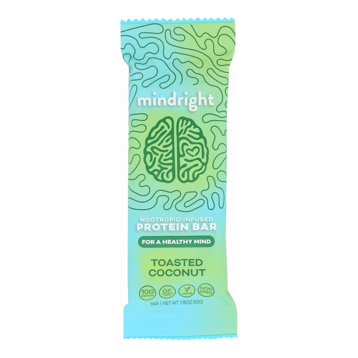 Mindright Bar Toasted Coconut - 12 Pack - 1.76 Oz
