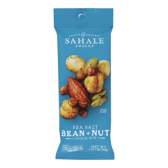 Sahale Snacks Sea Salt Bean Nut Mix - 1.25 Ounce, Pack of 18