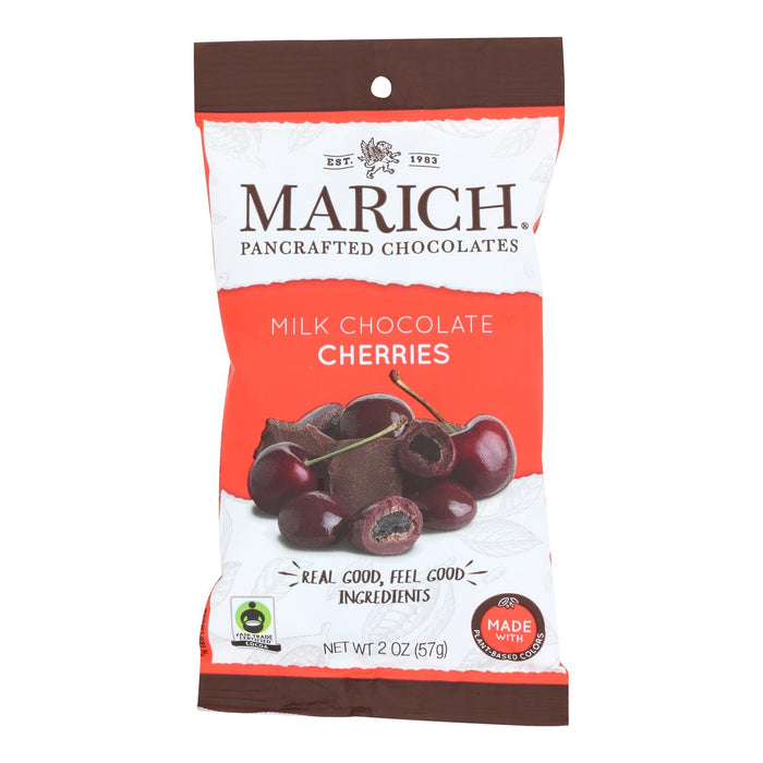 Marich Cherries in Milk Chocolate - 2 Oz (Pack of 12)