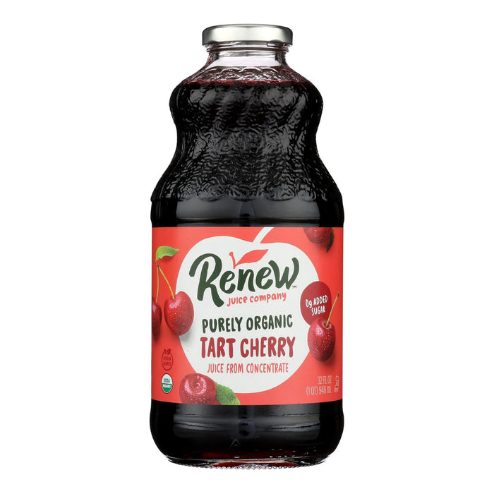 Renew Juice Company Organic Tart Cherry Juice, 32 Fl Oz, Pack of 6