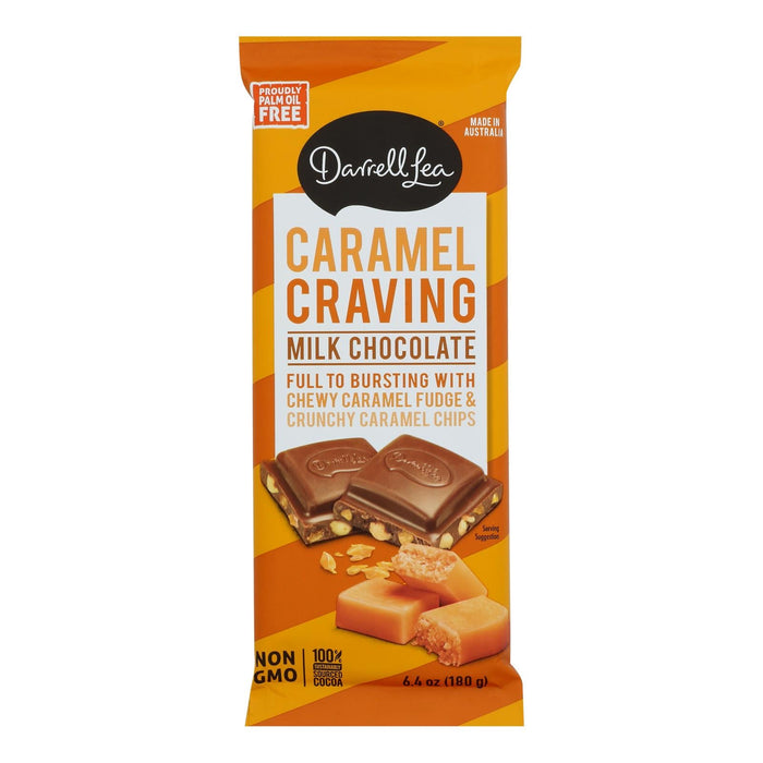 Darrell Lea Milk Chocolate Caramel Craving - Bulk Case of 15 - 6.4 oz Bars
