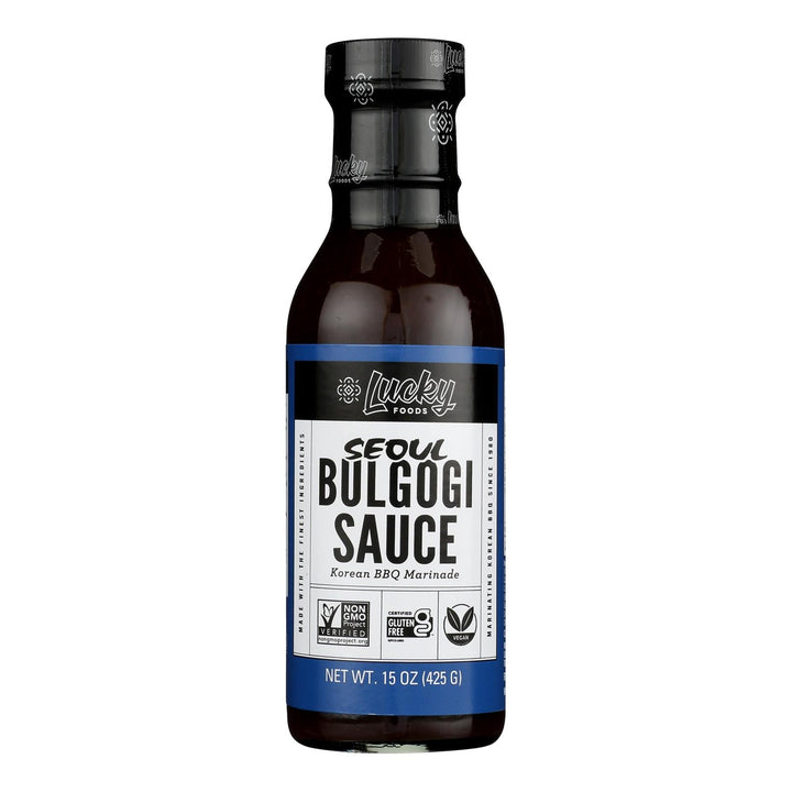 plant based soy sauce Seoul Vegan Bulgogi Sauce, Korean BBQ, Gluten-Free, Soy-Free, Case of 6 (15 oz)