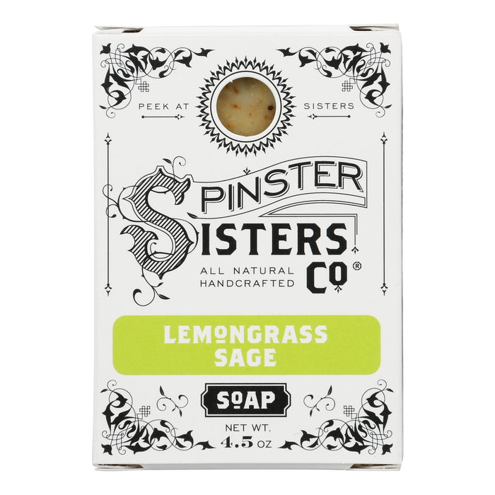 Spinster Sisters Company Lemongrass Sage Soap Bar - 4.5 Oz