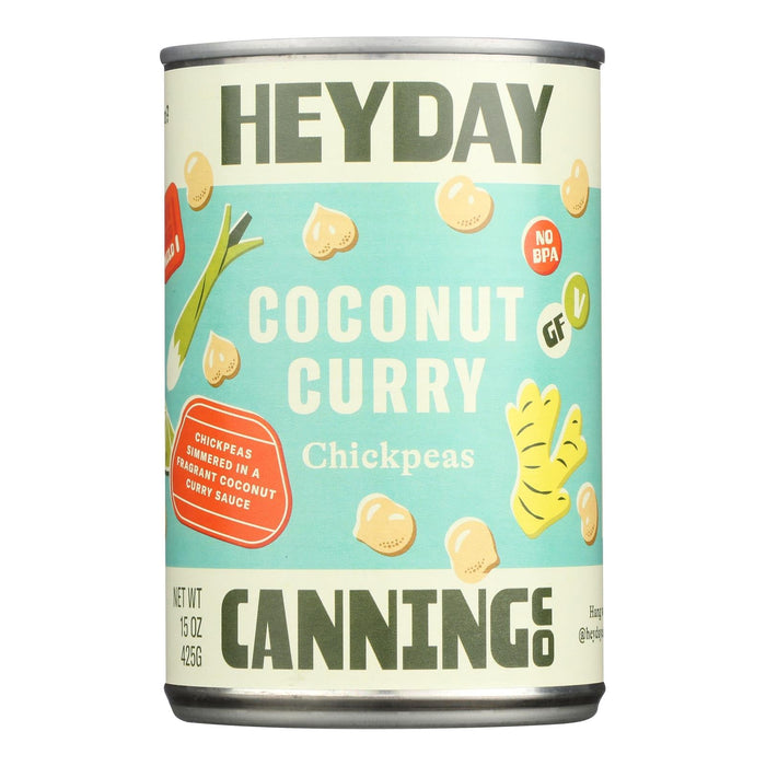 Heyday Canning Company Chickpeas Coconut Curry Mild - 15 oz (Case of 6)