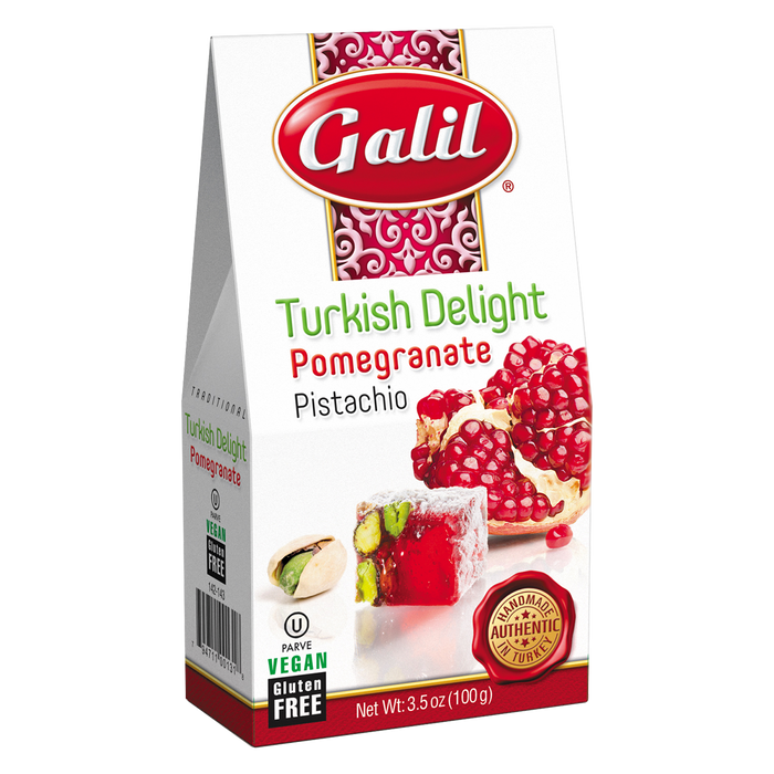 Pomegranate Pistachio Turkish Delight | 3.5 oz | Galil