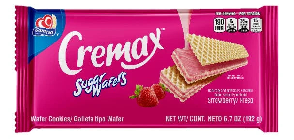 Gamesa Sugar Wafer Strawberry 5.7 oz