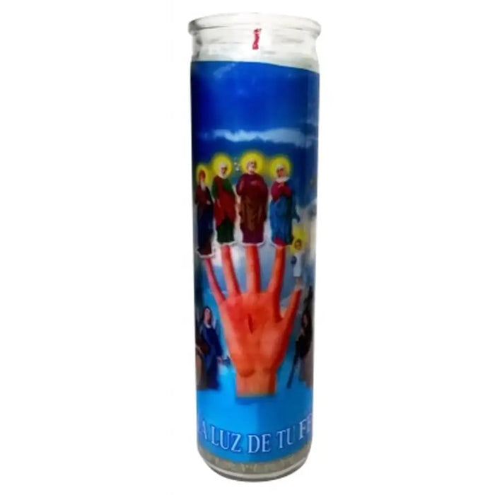 La Mano Poderosa White Candle tall