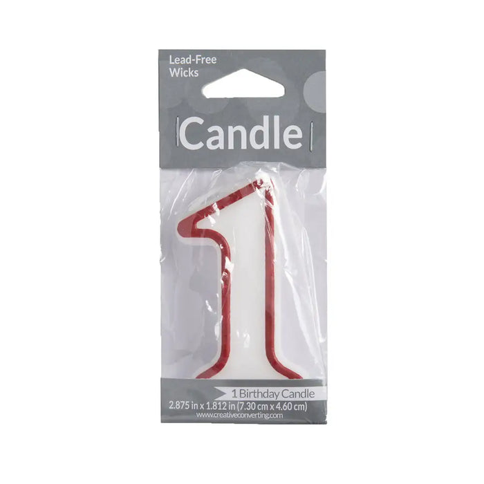 Numeral Birthday Candles 1 1pk