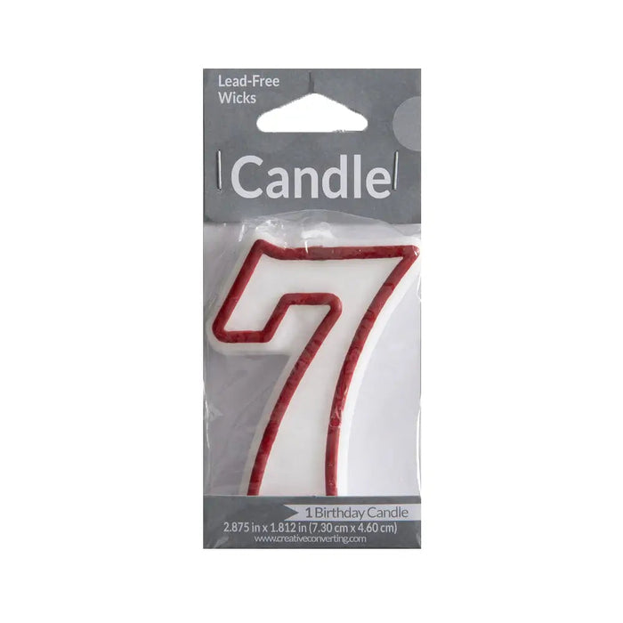 Numeral Birthday Candles 7 1 pk