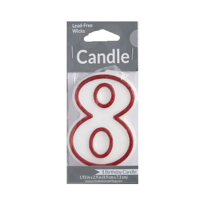 Numeral Birthday Candles 8 1 pk