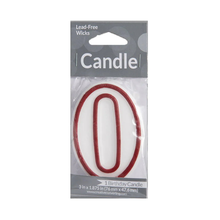 Numeral Birthday Candles 0 1 pk