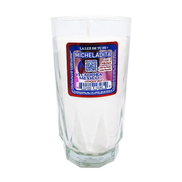 Solid White Micheladita Candle Cup Sml cup