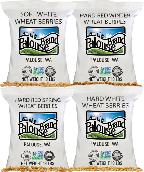 Bulk Bag Wheat Variety Bundle | 72 LBS | Certified Glyphosate Residue Free