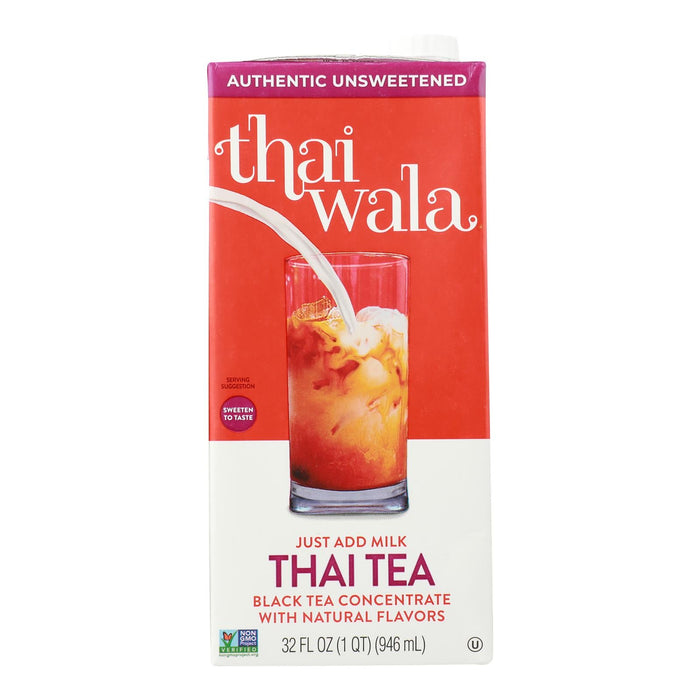 Thaiwala Tea Thai Unsweetened Concentrate - 32 oz (Pack of 6)