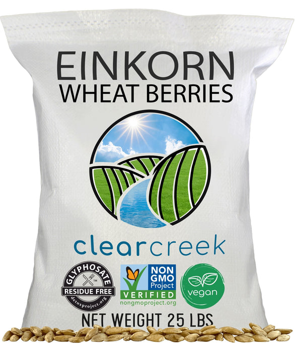 Einkorn Wheat Berries | 25 LB | Certified Glyphosate Residue Free