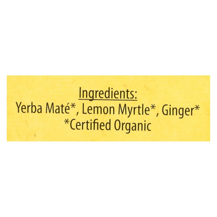 Mate Factor Lemon Ginger Organic Yerba Mate Tea Bags  - Case Of 6 - 20 Bag