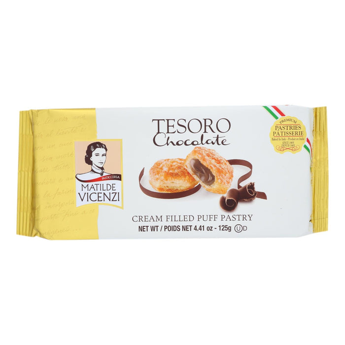 Vicenzi Puff Pastry with Cream Filling (Pack of 8) - 4.41 Oz