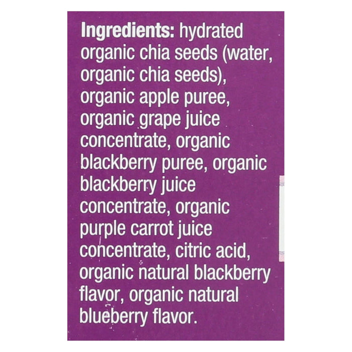 Mamma Chia Squeeze Vitality Snack - Blackberry Bliss (6-Pack of 3.5 Oz.)