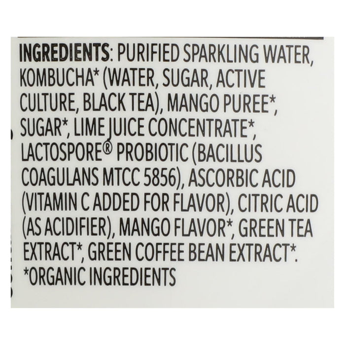 Kombucha Koe Mango Flavor Kombucha, 12 Fl Oz (Pack of 12)